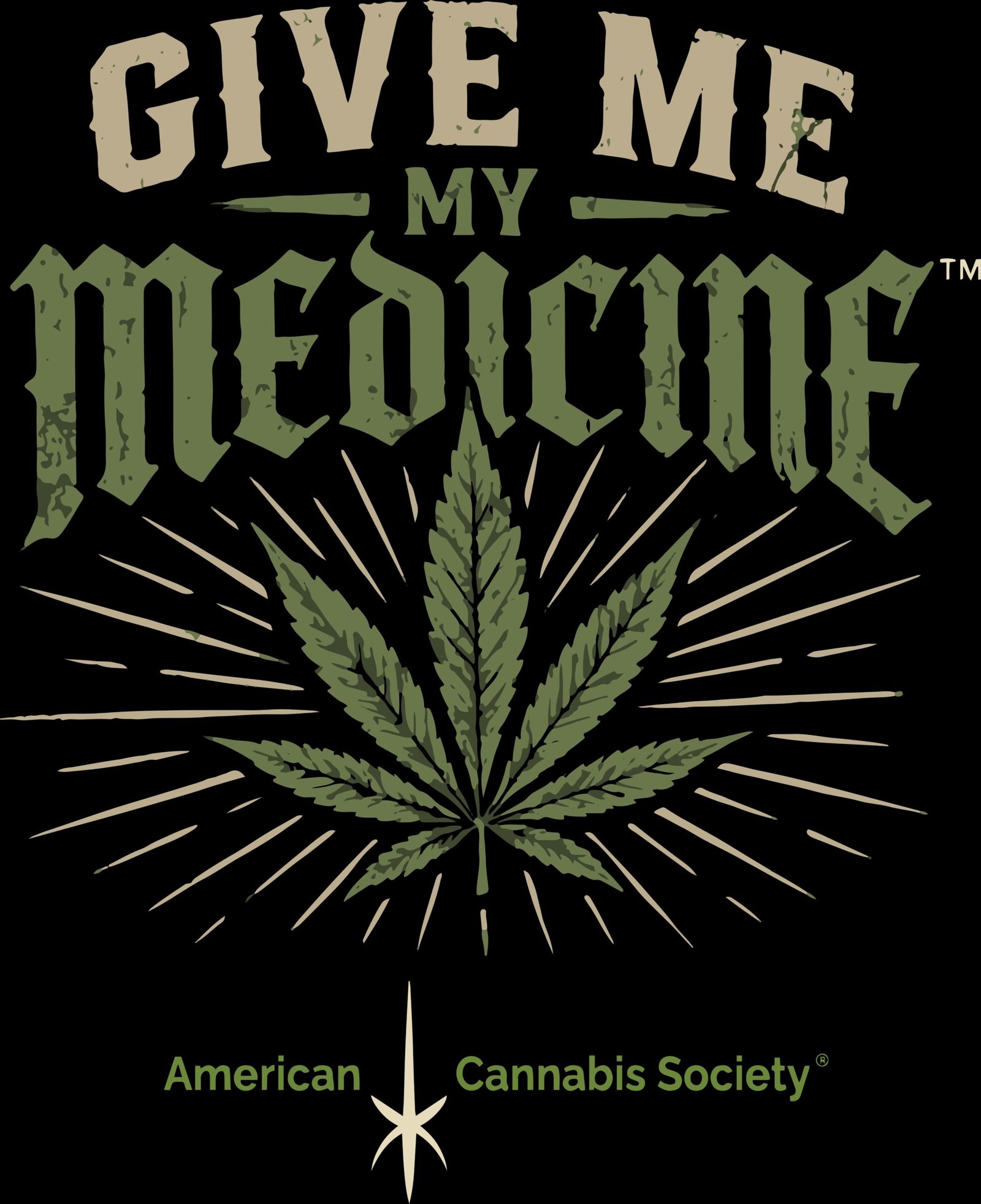 Give Me My Medicine THCA cannabis leaf design at GreenRX Middleton dispensary before the federal hemp ban
